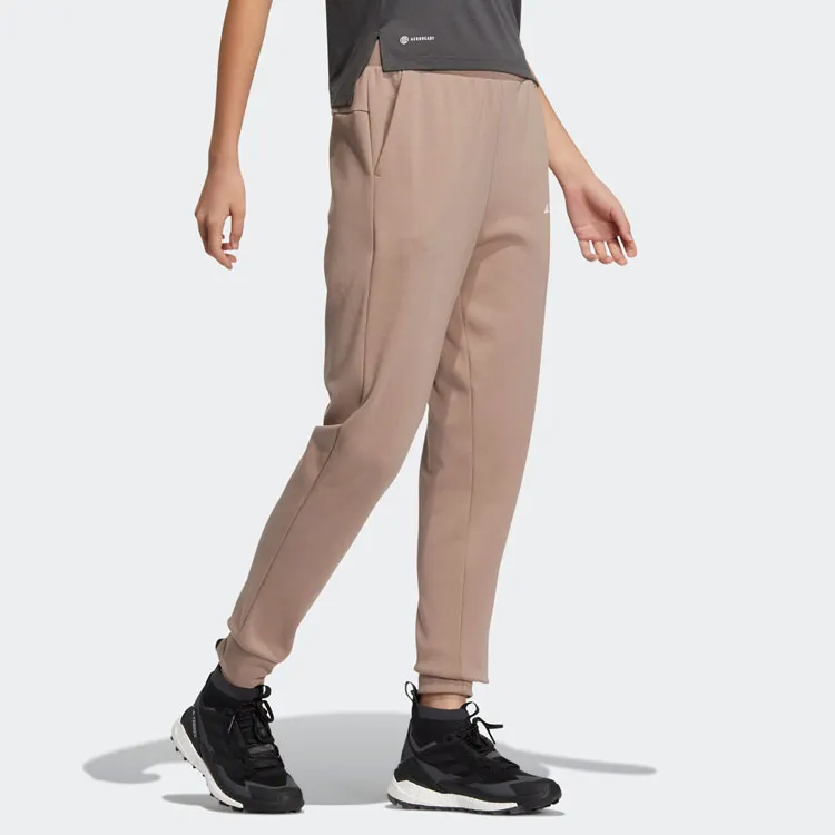 Adidas Knitted Sweatpants Women's Pink Brown-3