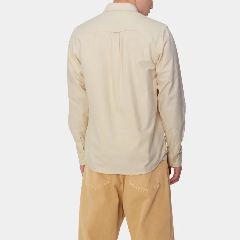 Carhartt WIP Shirts Unisex Corn Silk White-3