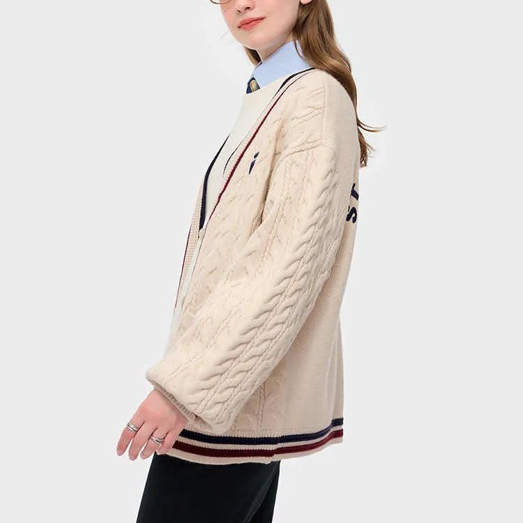 FILA FUSION FOB Series Knitwear Women's Wheat Cream-3
