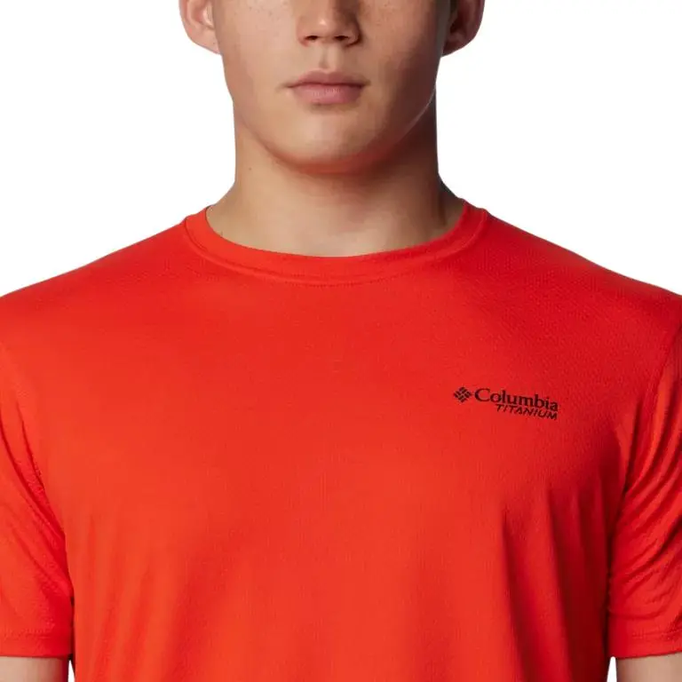 Columbia Summit Valley T Shirt Men's Red-3