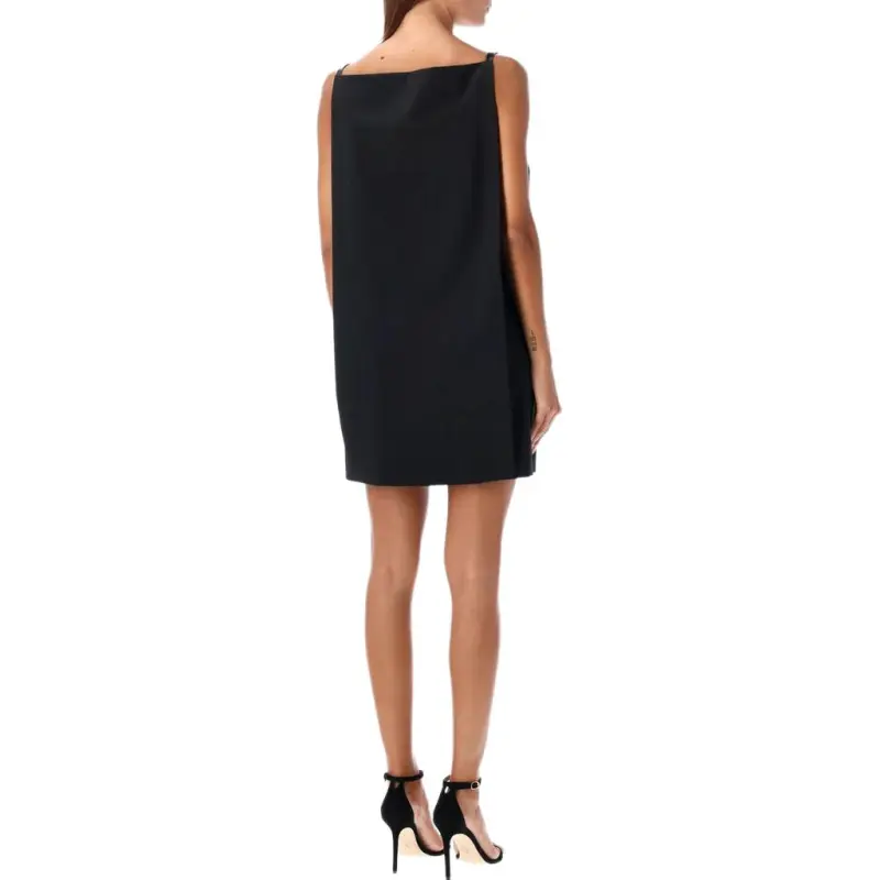 PHILOSOPHY DI LORENZO SERAFINI Wide Neck Shift Mini Dress-1