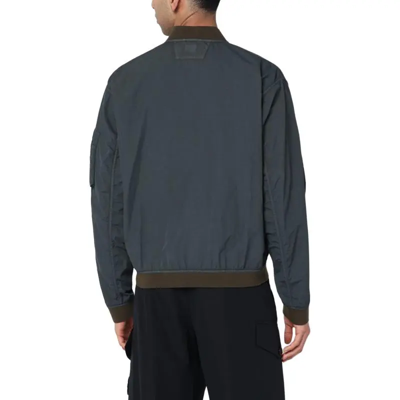 C.P.Company Logo embroidered Bomber Jacket-1