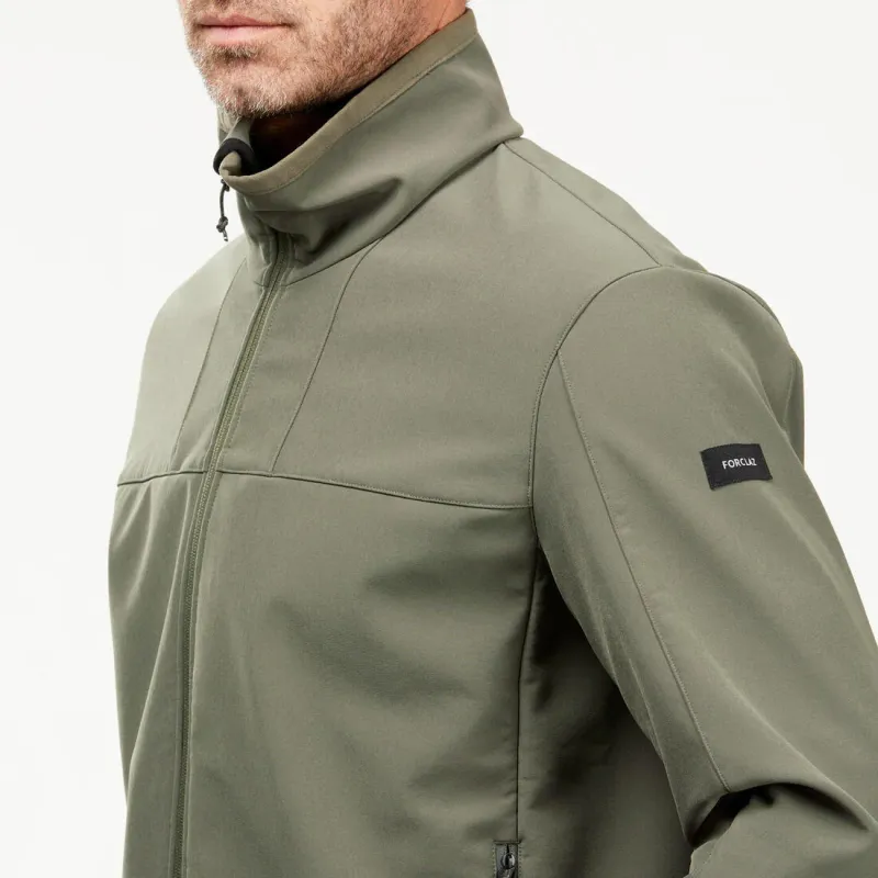 DECATHLON MT100 FORCLAZ WINDWARM Jackets Coats Men's Khaki Gray/Carbon Gray-1