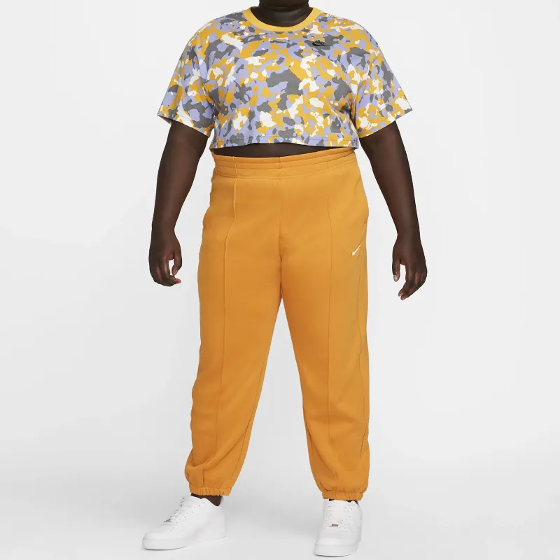 Nike Drop Shoulder Sleeve T-Shirt Women's Light Daylily Yellow/Sepia/Sailcloth/Black-2