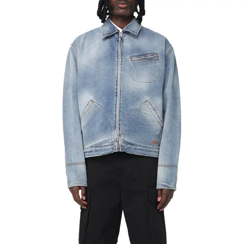 MSGM Faded Effect Relaxed Fit Jacket-3