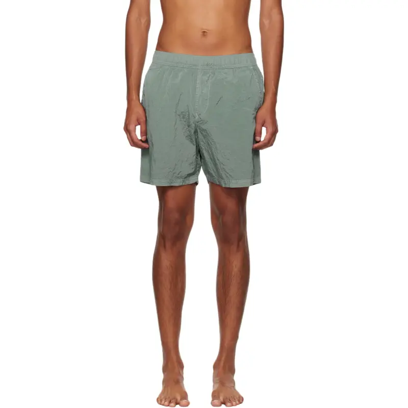 STONE ISLAND Logo Patch Swim Shorts-2