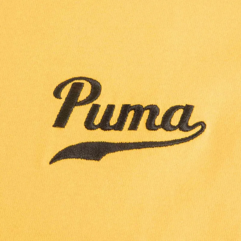 PUMA Drop Shoulder Sleeve T-Shirt Men's Yellow-3