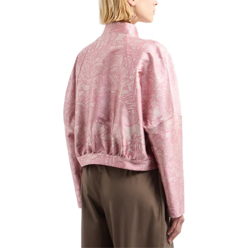 EMPORIO ARMANI All over Jacquard Jacket With Guru Collar-2