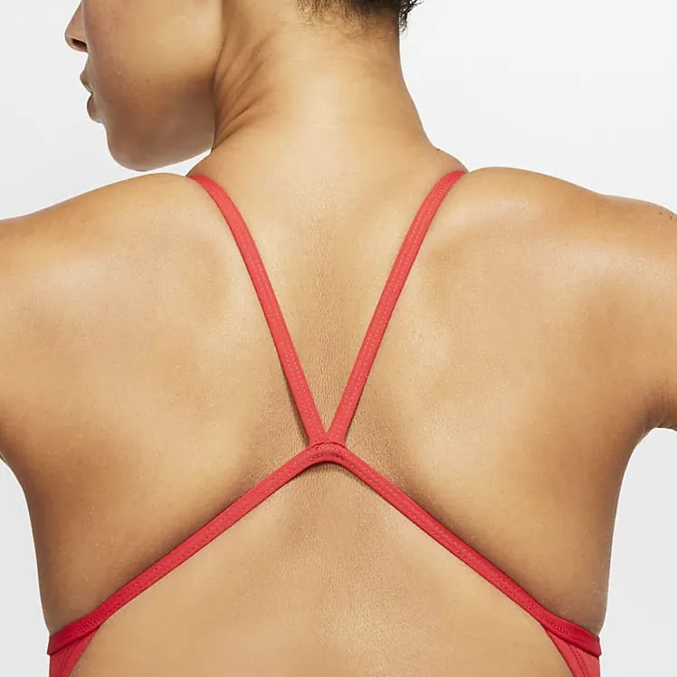 Nike Cut Out One piece Swimsuit Women's University Red-2