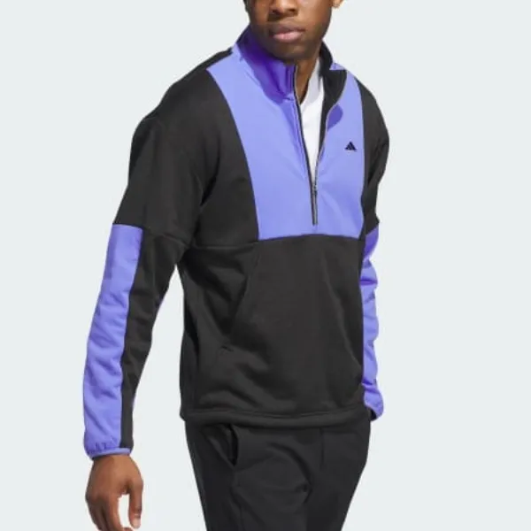 Adidas Free Shipping With AdiClub Go-to Dwr Hybrid Half Zip Pullover-4