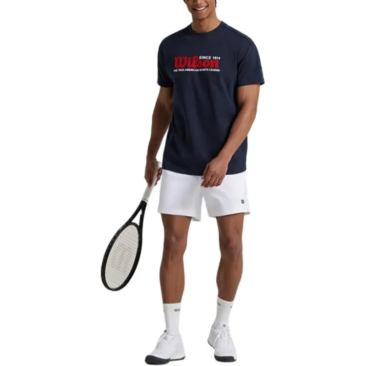 Wilson TENNIS VOLLEY SHORT Sports Shorts Men's Bright White-4