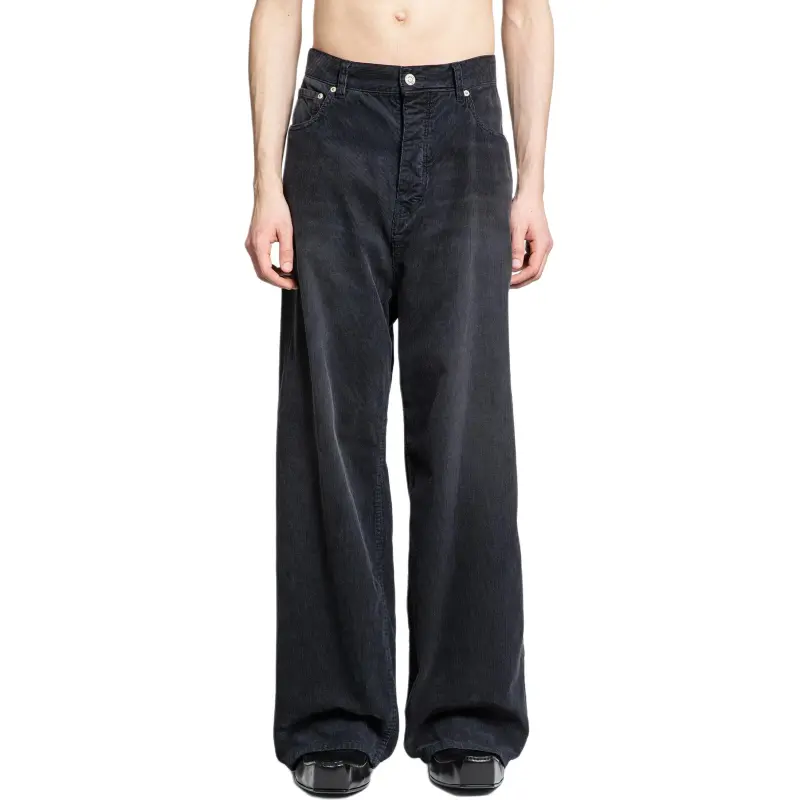 Balenciaga Logo Patch Baggy Pants-3