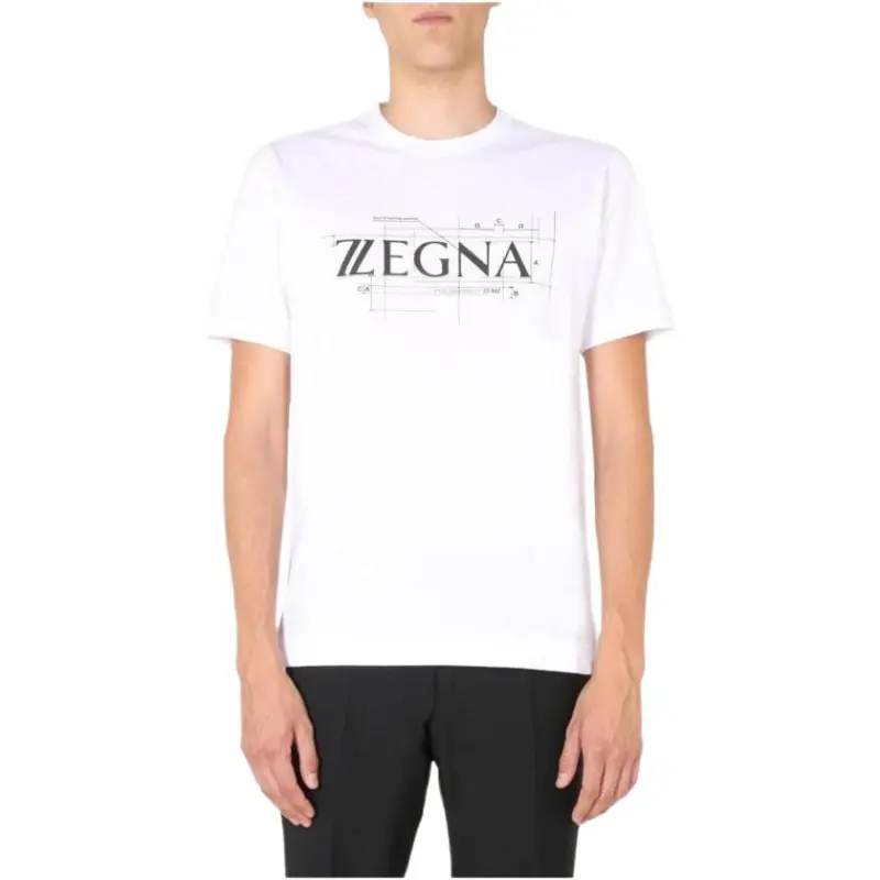 Zzegna T Shirts Men White-1