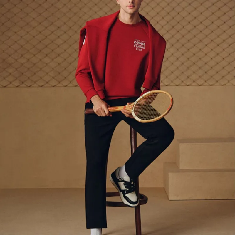 K·SWISS Sweatshirts Men Red 643 K22V DRD1-2