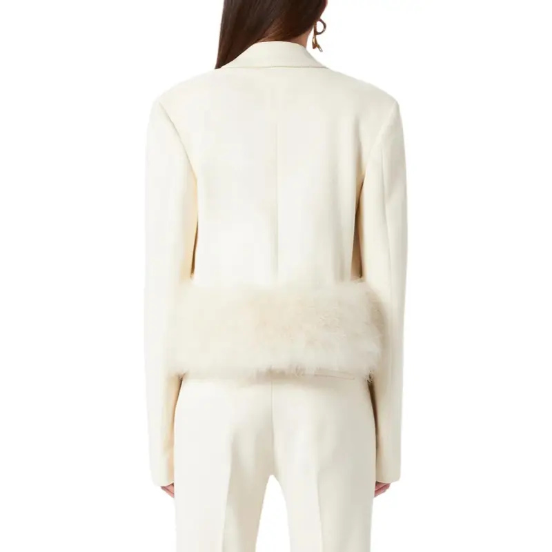 Blumarine Jackets & Coats Women's Ecru-3