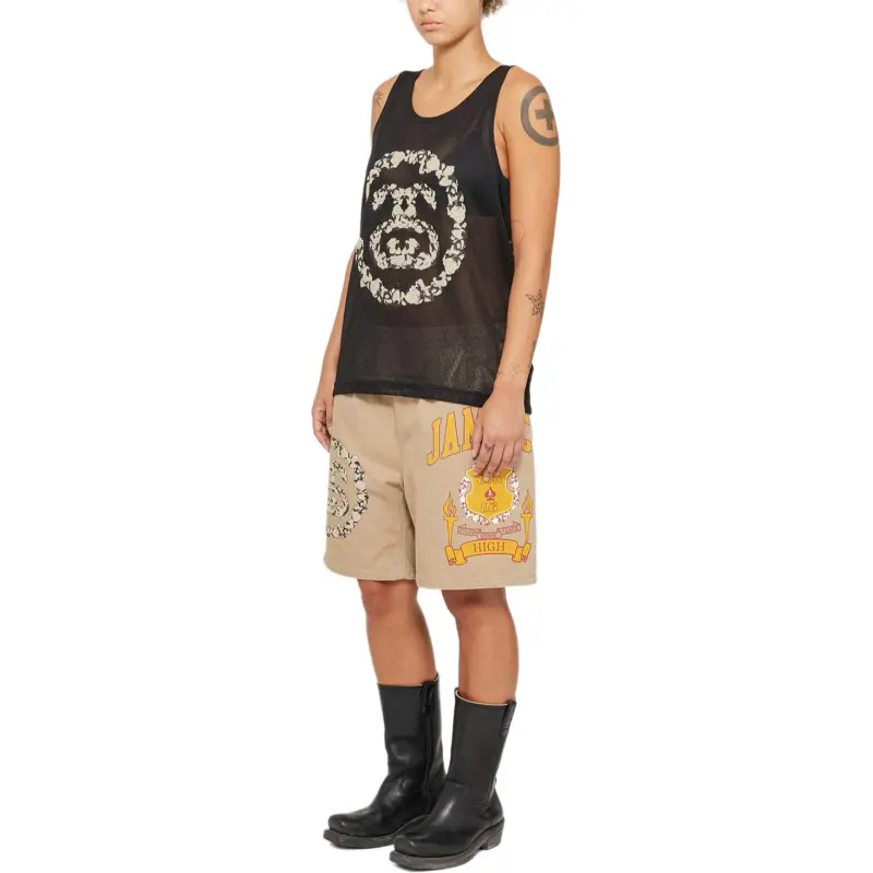 Denim Tears X Stussy Double S Wreath Gym Tank-3
