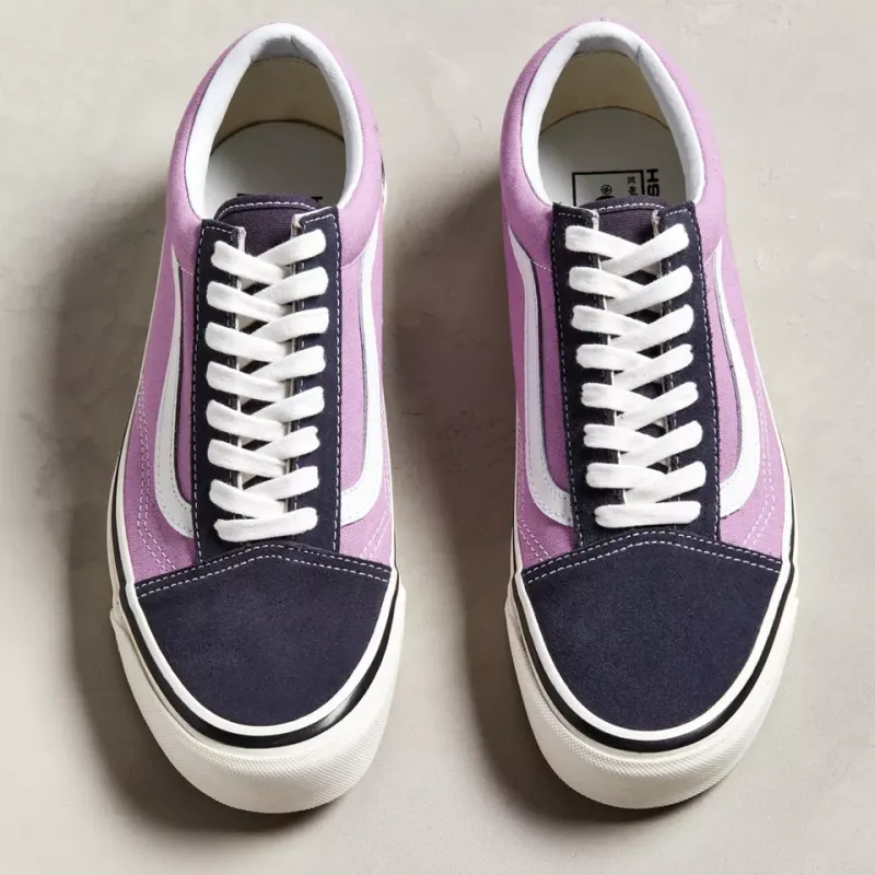 Vans Old Skool Anti-Slip Wear-Resistant Low-Top Skateboard Shoes Unisex Purple-5