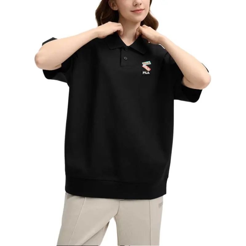 FILA ORIGINALE Polo Shirt Unisex Jet Black-3