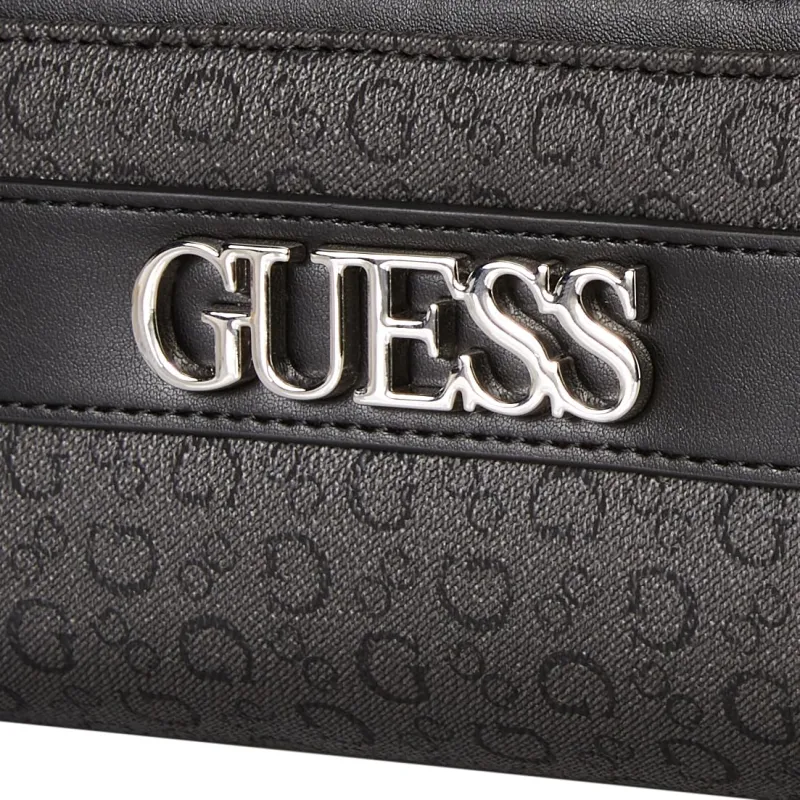 GUESS Artificial Leather Wallet Women's Coal Black-6
