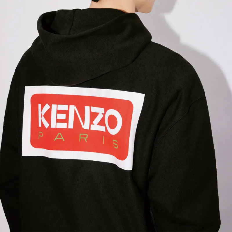 KENZO Logo Printed Long Sleeved Hoodie-5
