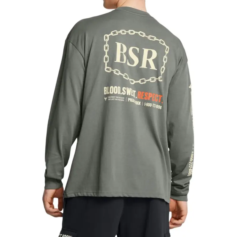 Under Armour Johnson Project Rock T Shirt Men's Clay Green-3