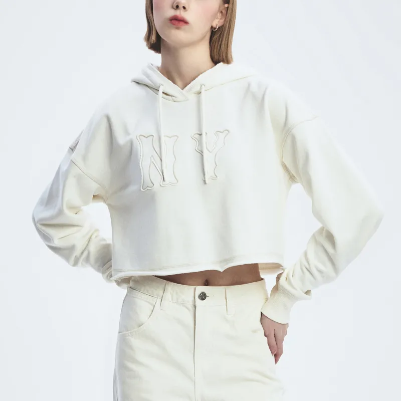 MLB New York Yankees Sweatshirt Women's Cream-2
