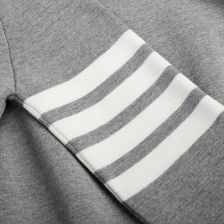 THOM BROWNE Milano Stitch Classic 4 Bar Pullover-5