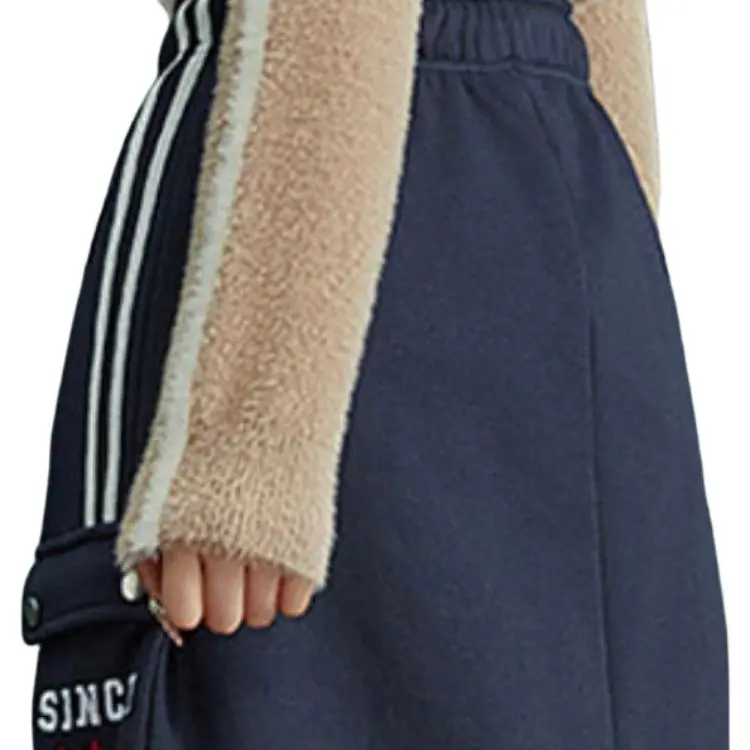 B.Duck Casual Long Skirts Women's Navy Blue-3