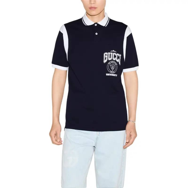 GUCCI Logo print Polo Shirt-3