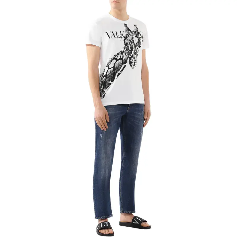 Valentino T Shirts Men White-4
