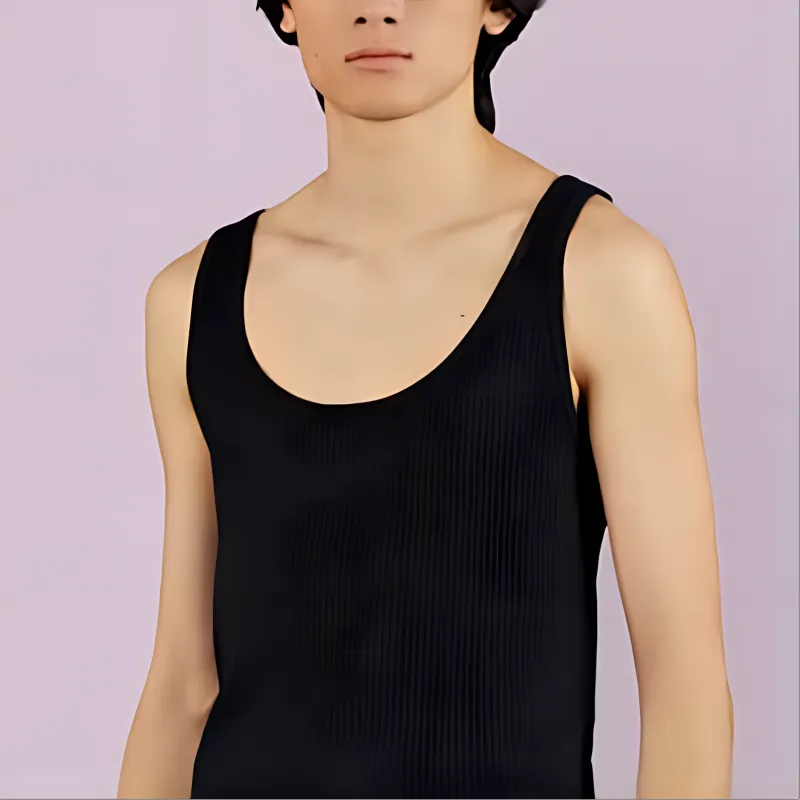 GUCCI Tank Tops Men Black-3