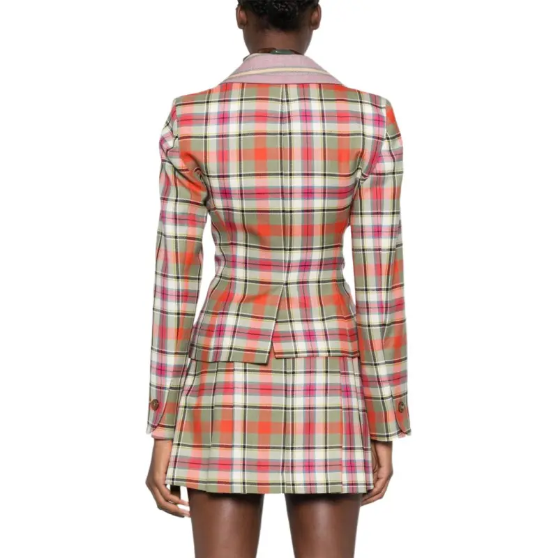 Vivienne Westwood Checked Cropped Jacket-3