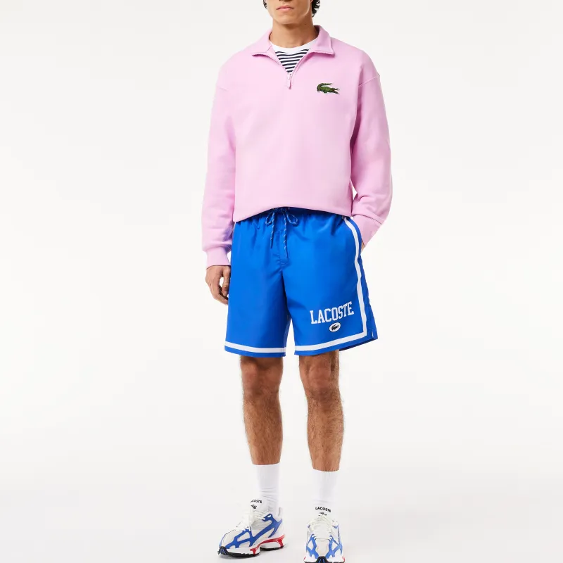 LACOSTE Logo print Swim Shorts-1