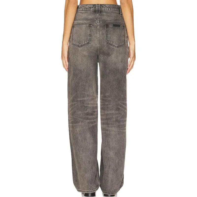 Fear Of God Essentials Women's Straight Leg Denim Jeans Vintage Black-5