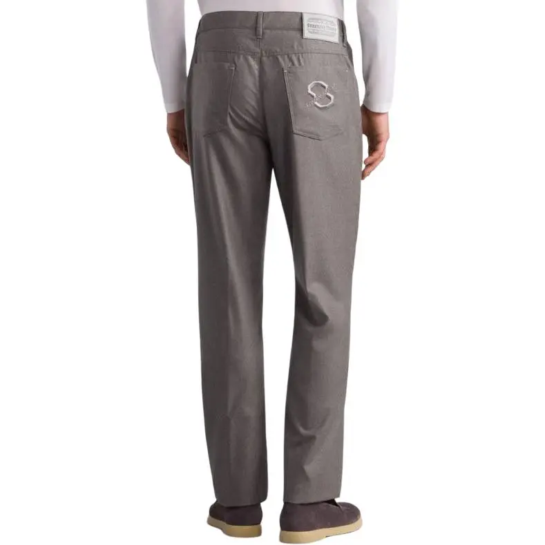 STEFANO RICCI Casual Pants Men's Brown-1
