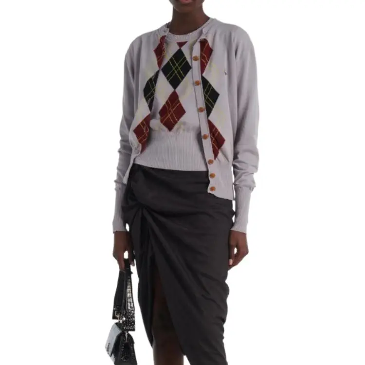 Vivienne Westwood Argyle Pattern Knit Top-2