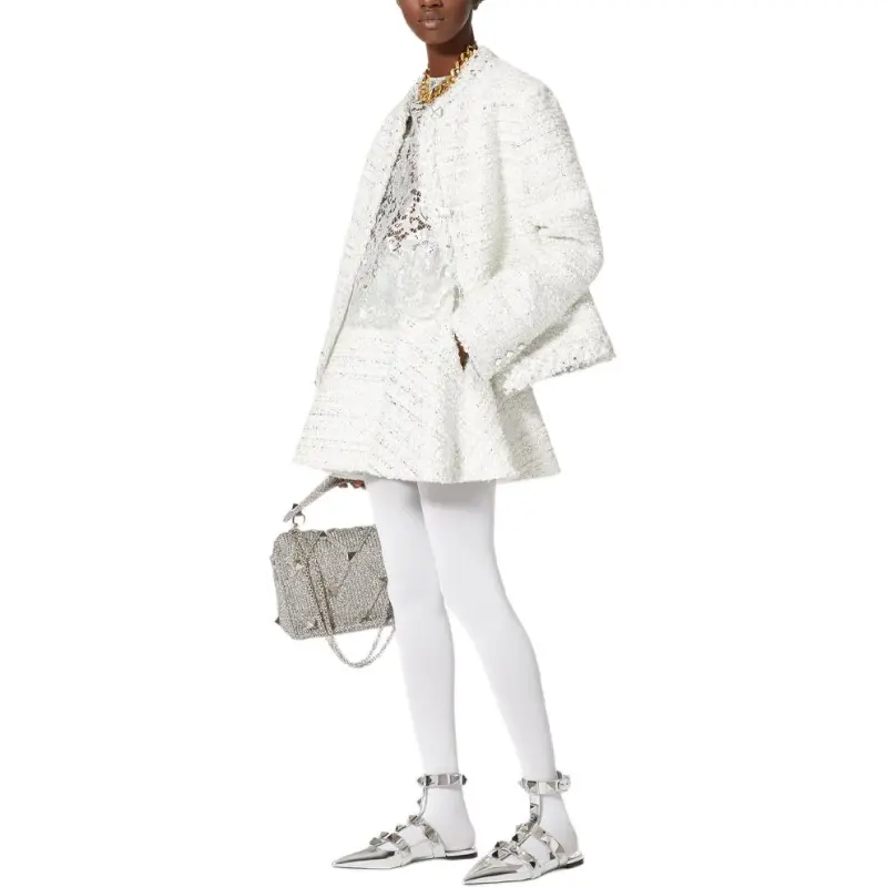 Valentino SS22 Casual Short Skirts Women's White-3