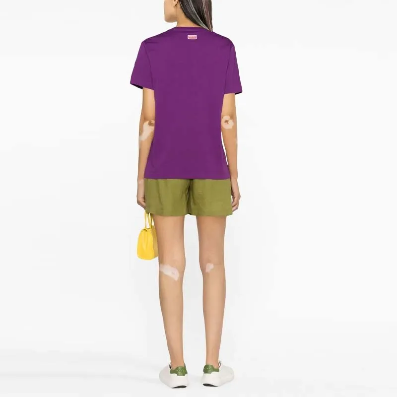 KENZO Boke Flower Series T Shirts Women's Purple-1