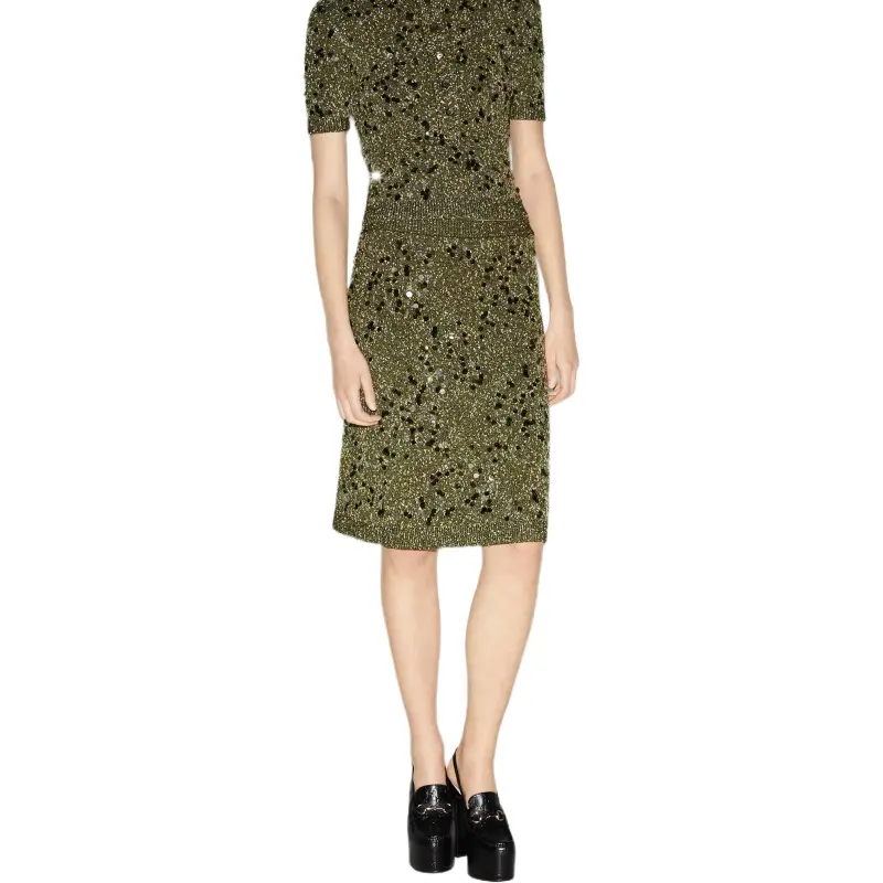 GUCCI Tweed Skirt-2