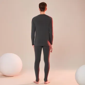 Red Bean Thermal Set Men's Dark Gray