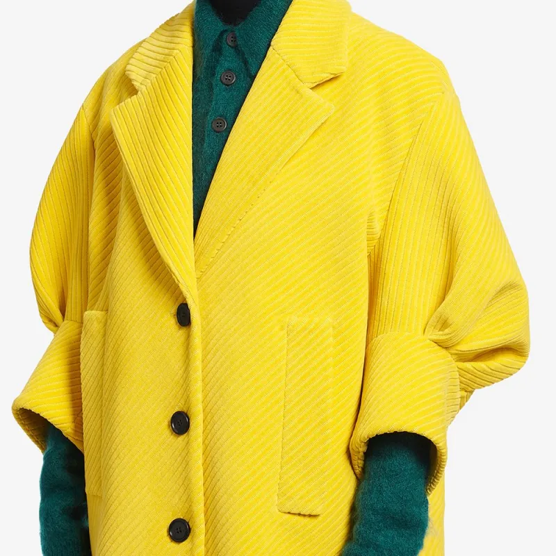 PRADA Velvet Jackets Women's Yellow-4