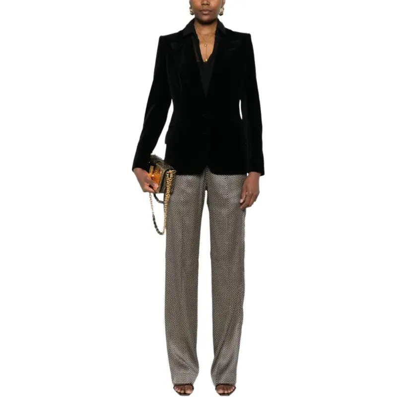 TF SS25 Casual Pants Women's Black-1