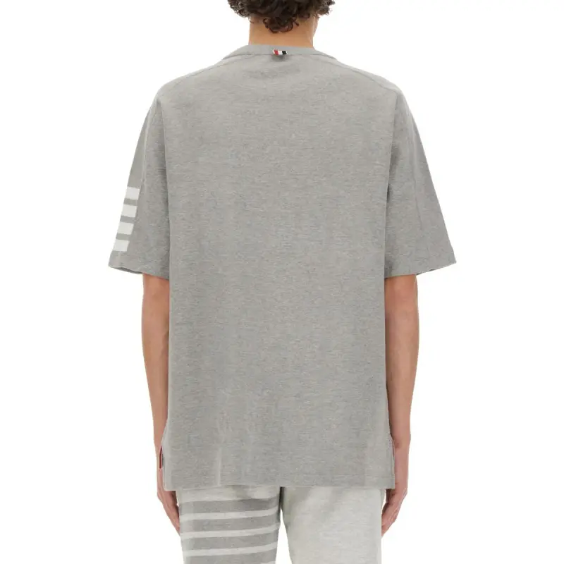 THOM BROWNE 4 Bar Stripe Crewneck T Shirt-3