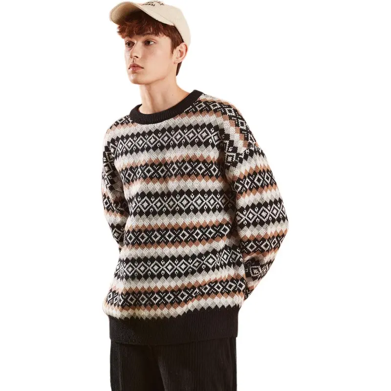 Tonlion Sweaters Men Black-2