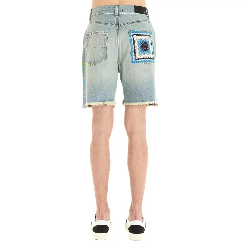 AMIRI Denim Shorts Men Blue-1