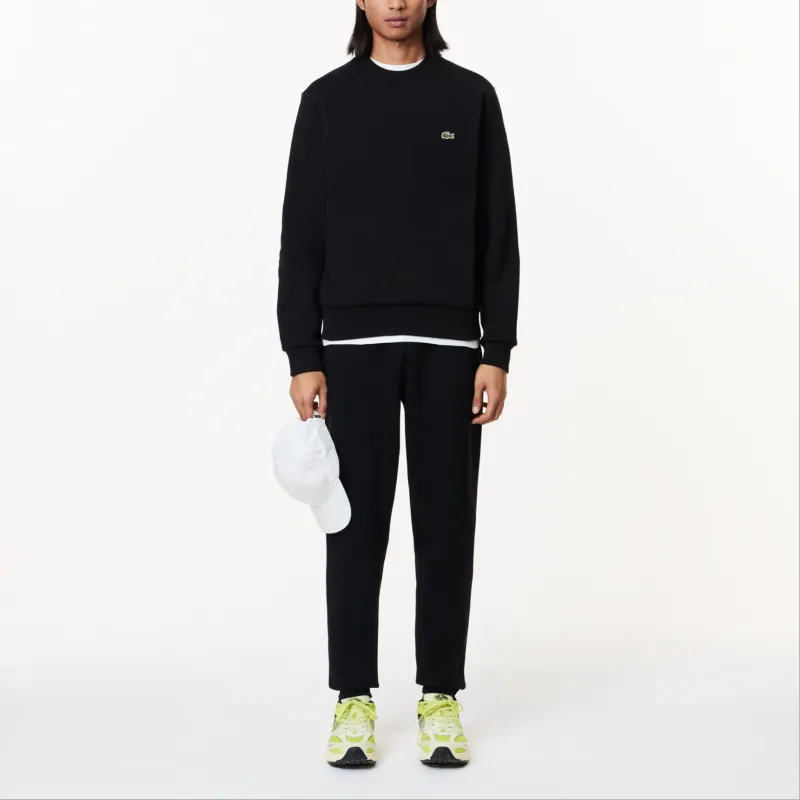 LACOSTE Knitted Sports Pants Men's Black-2