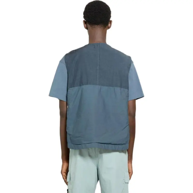 STONE ISLAND SS23 Vest Men's Blue-6
