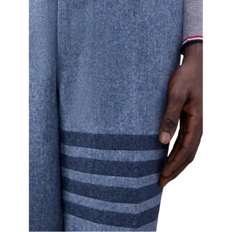 THOM BROWNE 4 Bar Stripe Cropped Trousers-2