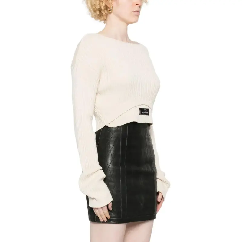 BALMAIN Boat neck Ribbed Top-3