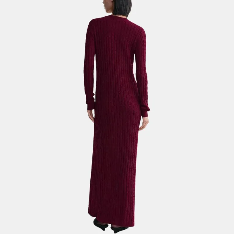 TOTEME Long Sleeved Dresses Women's Ruby Color-3